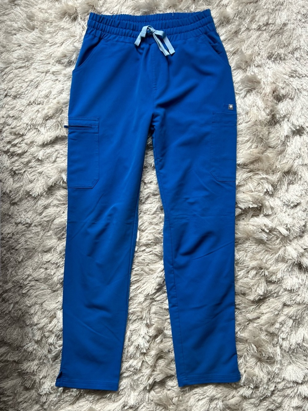 Figs high waisted Yola pants royal blue size S reg